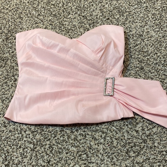 NWT Veronique Young For W Pink Bustier with Side Details & Sweetheart Neckline - Picture 7 of 8